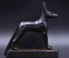 Authentic Ancient Egyptian Antique Rare God Anubis Statue Figurine Bc