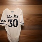Game Issued Mlb Nike Minnesota Twins Ryan Garlick Home Cream Alternate Jersey 44