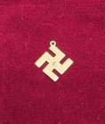 Vintage 9ct Gold Engraved Swastika Pendant charm