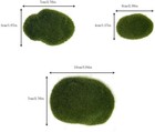 Miniature Fairy Garden Faux Moss Rocks 3 Sizes  - Set Of 10 - Buy 3 Save  5