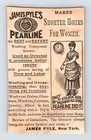 Victorian Trade Card James Pyle Pearline Soap 1890s Child Playing 2  X 4 