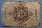 Old German Banknote Twenty Mark Berlin 19  February 1914
