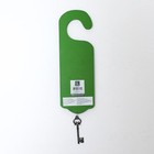 Wooden Christmas Door Hanger Decor Green Red Magic Key Winter Holidays Brand New