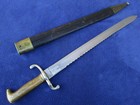 Original German Imperial Sawback Bayonet And Scabbard Maker Carl Keiser Solingen