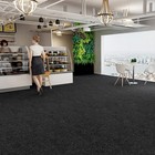 10pcs Carpet Tiles 2 5    Heavy Commercial Retail Office Flooring Grey 50x50cm Us