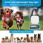 Dog Lights For Night Walking  2 Pack Clip On Dog Collar Light With 4 Modes  Rech