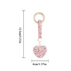 Pendant Keychain Bag Keyring Key Chain Charm Heart Crystal Rhinestone Handbag