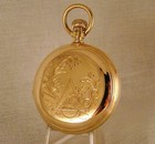 136 Years Old Illinois 14k Gold Filled Hunter Case Size 18s Great Pocket Watch