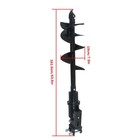 300mm Diameter Auger Drill For 1ton-1 5ton Small Digger Mini Excavator