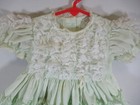 Vintage Divine Elegance Frilly Full Circle Dress Baby Girl 18 Months Green