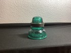 Vintage Hemingray No  40 Glass Insulator Aqua Blue Green 4  Tall