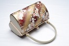 Dear Vanilla Japanese Kimono Enamel Handbag Purse Vintage Authentic Made Japan