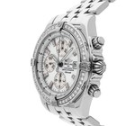 Breitling Chronomat Steel Auto 43mm White Mop Diamond Watch  A1335653 a570