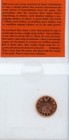 1997 Zimbabwe Cent - Bu Unc Red - Hyper Inflation Coin In Flip W  Card