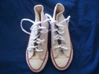 Vintage Converse Chuck Taylor All Star-made In Usa Size 11 Childs Hi Tops -white