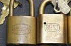 Vintage Lot 6 Brass Padlocks Best Corbin Eagle Hurd American Reese Keys 0026