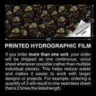 Autism Punisher - 16  X 48  Hydrographic Film Hydro Dipping Dip Water Transfer