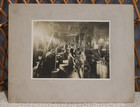 Vintage Industrial Men At Work Black   White Photo Machine Shop Antique 6 5x8 5 