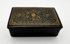 Antique 19th Century Papier M  ch   Snuff Box