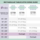 6 Pcs 90x132  Premium Polyester Rectangular Tablecloths High Quality Home Linens