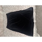 Jbs Black Velvet Mini Skirt 2x Y2k Flared Stretch Party Skirt Plus Size