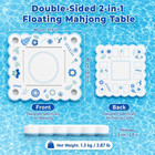 32 X 32 Inch Floating Mahjong Table For Pool 2-in-1 Double-sided