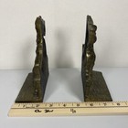 Vintage Scottie Dog Bookends Cast Iron Pair  Terrier Westie Heavy Metal Bronze