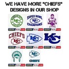 Chiefs Stencil     Football Reusable   Durable     10 Mil Mylar  thick Plastic 