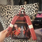 Danielle Nicole Disney Villains Mini Backpack Black red Floral Print