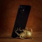 Alloy Octopus Animal Statue Tabletop Figurine Decor Gift Mobile Phone Holder New