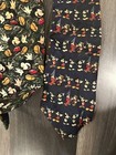 Vtg Lot Of 4 Disney Store Neck Ties Donald Duck   Mickey Mouse  Goofy  Used