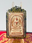 Phra Somdej Wat Rakang By Somdej Toh Red Brick Relic  Double Somdej Gold Amulet