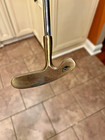 Vintage Wilson Golf Putter Augusta Brass Heavy Blade Originaol Grip 34  Length