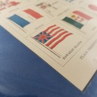 Kansas Centennial Exhibition Flags Original 1877 Color Print Matted For Framing