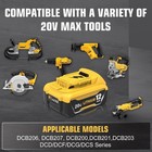 Pack 12 0ah For Dewalt 20v 20 Volt Max Xr Lithium Ion Battery Dcb206-2 Dcb205-2