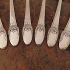 Is First Love Set 8 Oval Soup Spoons 1847 Rogers Vtg Silverplate Flatware Lot E