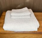Quince Nwot European Linen Cotton Stitch Quilt Set Full Queen Natural Shams