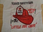 Texaco Oil Company Safety Club Little Fire Chiefs Original T Shirt Child Size 6