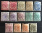 Malaya 1883-91 Straits Settlements Qv Wmk Ca 14v Mint Sg 63-71 M3595