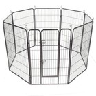 48  8 Panel Pet Puppy Dog Playpen Door Exercise Kennel Fence Metal