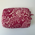 Vera Bradley Pink   White Quilted Cosmetic Travel Makeup Bag 