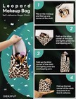 Self-adhesive Magic Cloth Leopard Makeup Bag   Camera Lens Protective Wrap   