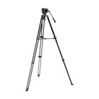 Manfrotto 500x Fluid Video Head With 3-section Aluminum Telescopic Twin Leg Vide