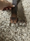 Brown Leather Western Back Cinch