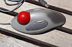 Logitech T-bc21 Usb Optical Trackman Marble Mouse Trackball Working 