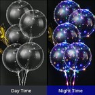 10 20 30 50pcs Led Light Up Bobo Balloons 20in Party Birthday Transparent Bubble