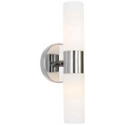Duo 14  Modern Bathroom Vanity Light Sconce 2-light Brass Gold Frosted Glass Ul