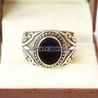 Black Onyx Oval Cut Gemstone With 925 Sterling Silver Ring For Men s  a808