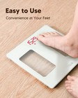 Bathroom Scale Weight Digital Large Lcd Display Tempered Glass 400 Lbs
