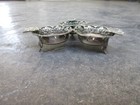 1906 Brazil 2000 Reis Silver Coin Ashtray With 3 Silver Coins  Vintage Antique